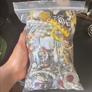 Mistery Bag with Mixed new and vintage Jewelry Bag and Colorful Accessories